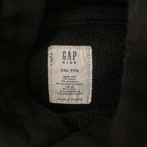 Kids Black Gap Hoodie - Picture 3 of 3